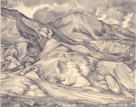 Mountainside       |       Graphite, 10x12in, 2017