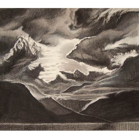 Storm   |   charcoal/paper, 8x10in, 1993