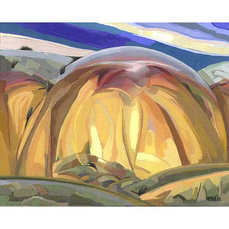 The Yellow Mounds           Oil/Canvas, 11x14in, 2003, Private Collection