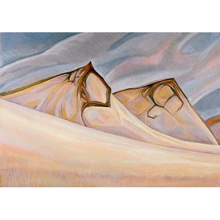 Big Dune   |   Oil Pastel/paper, 19x24, 1997