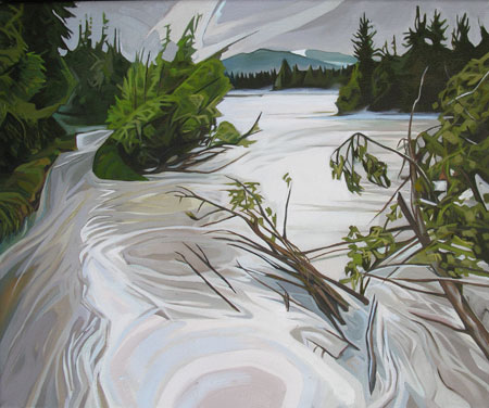 Glacial RIver       |       Oil/Canvas, 24x20in, 2016