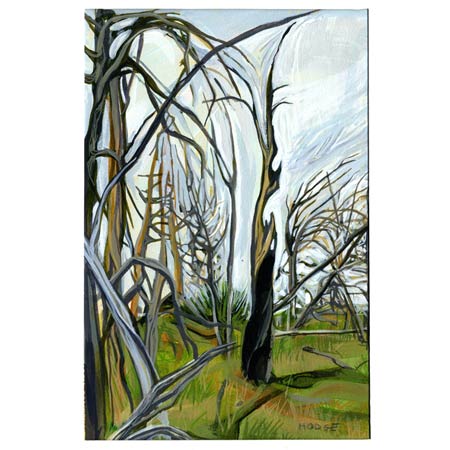 Fire Trees    |   gouache/paper, 7x5in, 2008