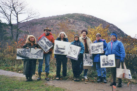 Denali National Park, 2016. Public program in Charcoal Sketching in the Park