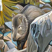Javalina &nbsp; &nbsp; &nbsp; | &nbsp; &nbsp &nbsp; Oil/Canvas, 42x27in, 2020