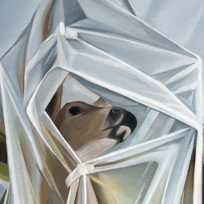 Conservation in Progess: the Deer &nbsp; &nbsp; &nbsp; | &nbsp; &nbsp &nbsp; Oil/Canvas, 40x30in, 2026