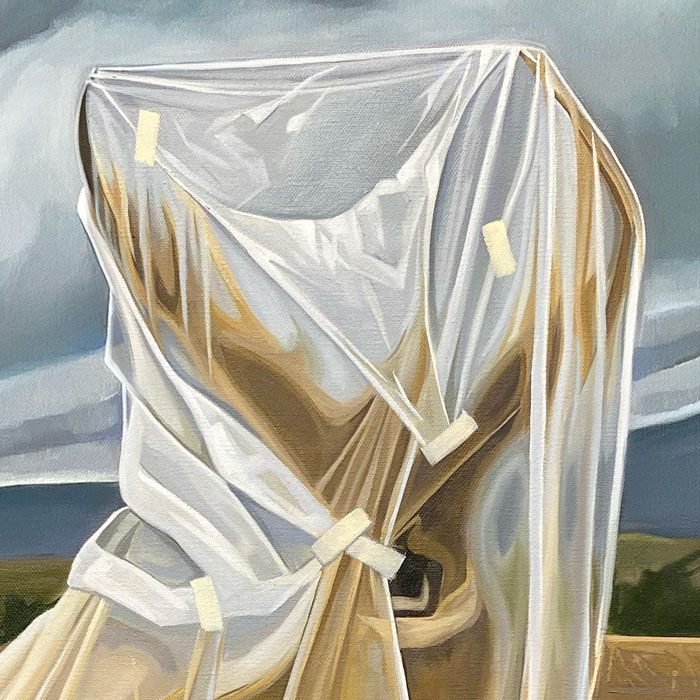 Please Excuse our Appearance: The Deer &nbsp; &nbsp; &nbsp; | &nbsp; &nbsp &nbsp; Oil/Canvas, 36x24in, 2025